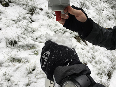Hike in Vosges. Winter wonderland. Drinking snow. Hike in Vosges. Winter wonderland. Drinking snow.