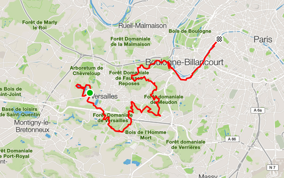 EcoTrail de Paris Map EcoTrail de Paris Map