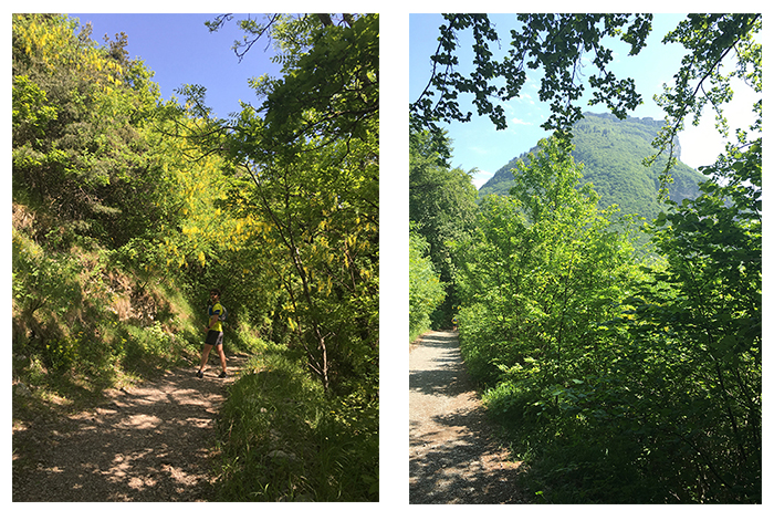 Hike in Grenoble. On the way to St. Eynard. On the Way 2nd
