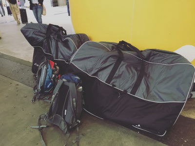Bike storage bags.