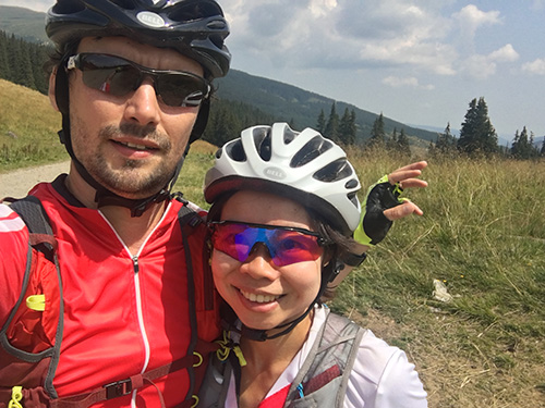 Bikeys! Explore Romania By Cycling. En route to Cabana. 