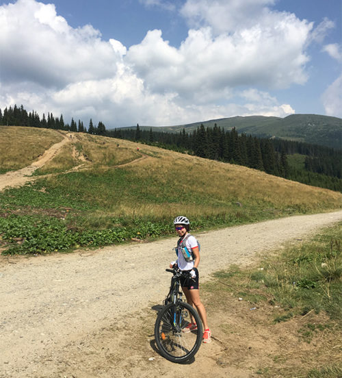Bikeys! Explore Romania By Cycling. En route to Cabana.