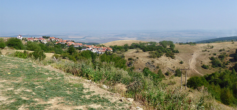 Discover Romania by Cycling. View of Poiana Sibiuliu. Discover Romania by Cycling. View of Poiana Sibiuliu.