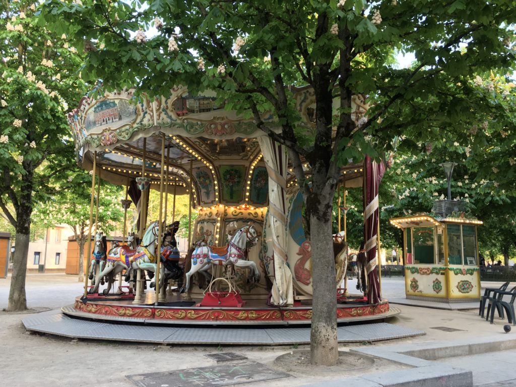 Albi. Carousel at Place du Vigan