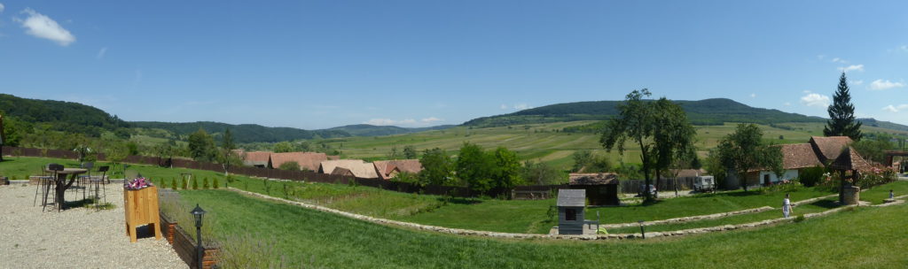 Criț. Cafe terrace.