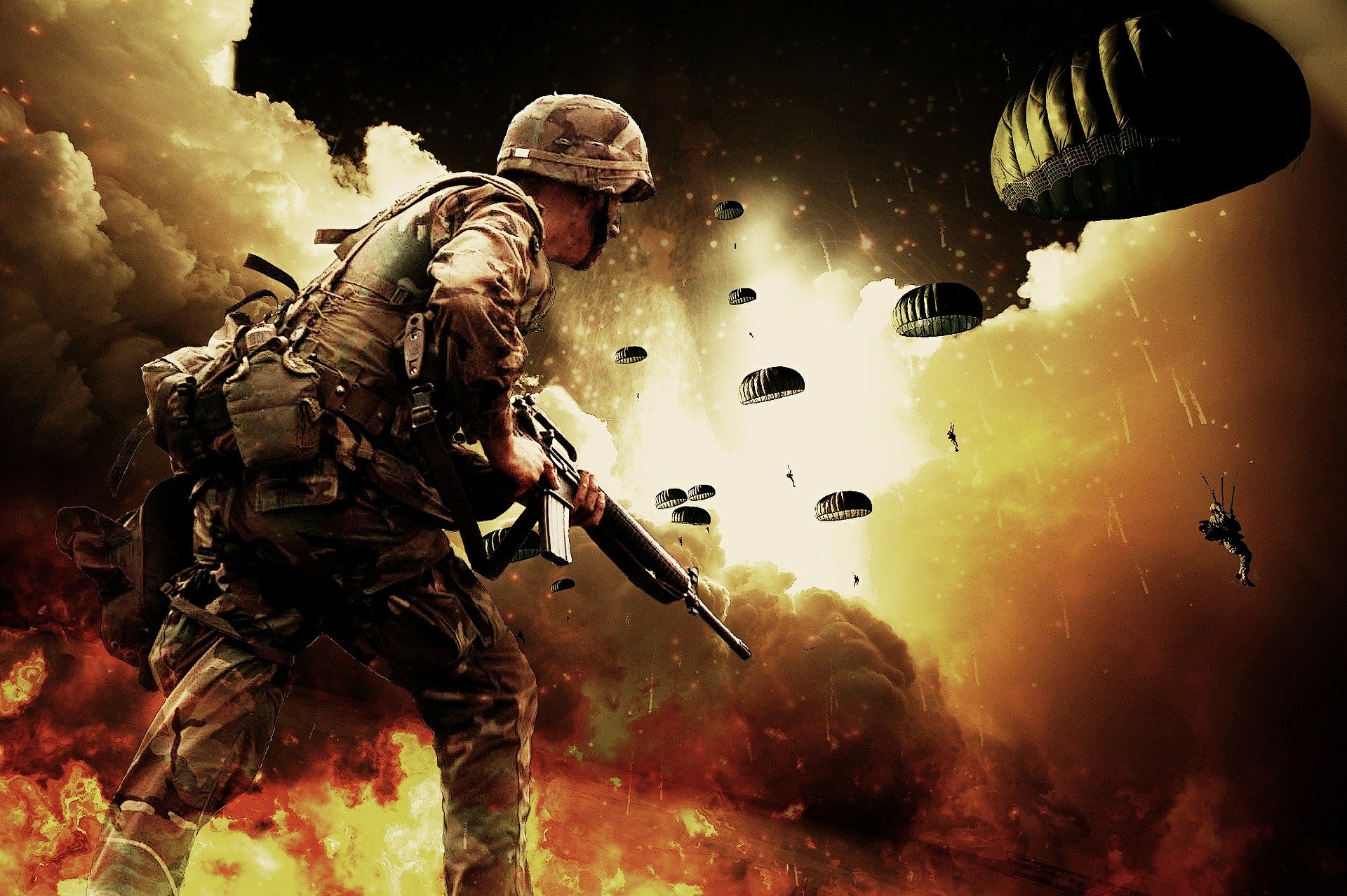We are at war. Nous sommes en guere.