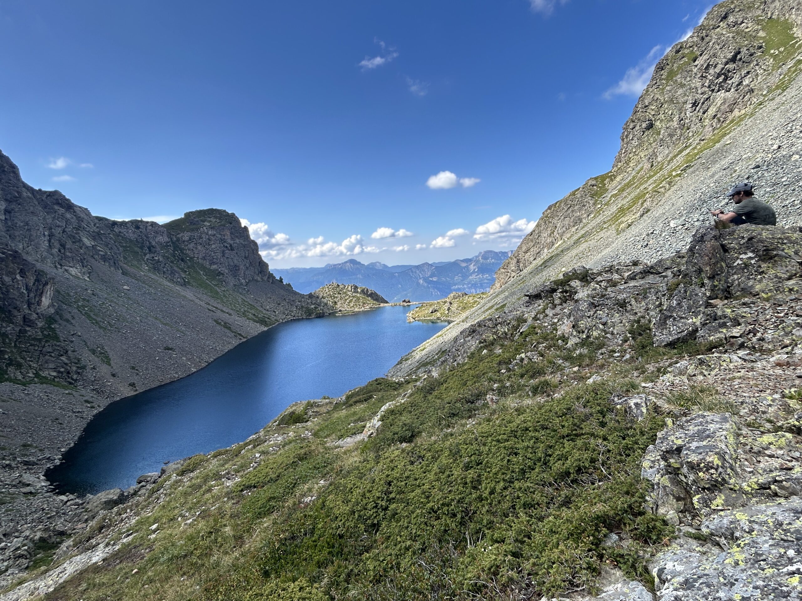 Lac du Crozet during our hike in Massif de Belledonne