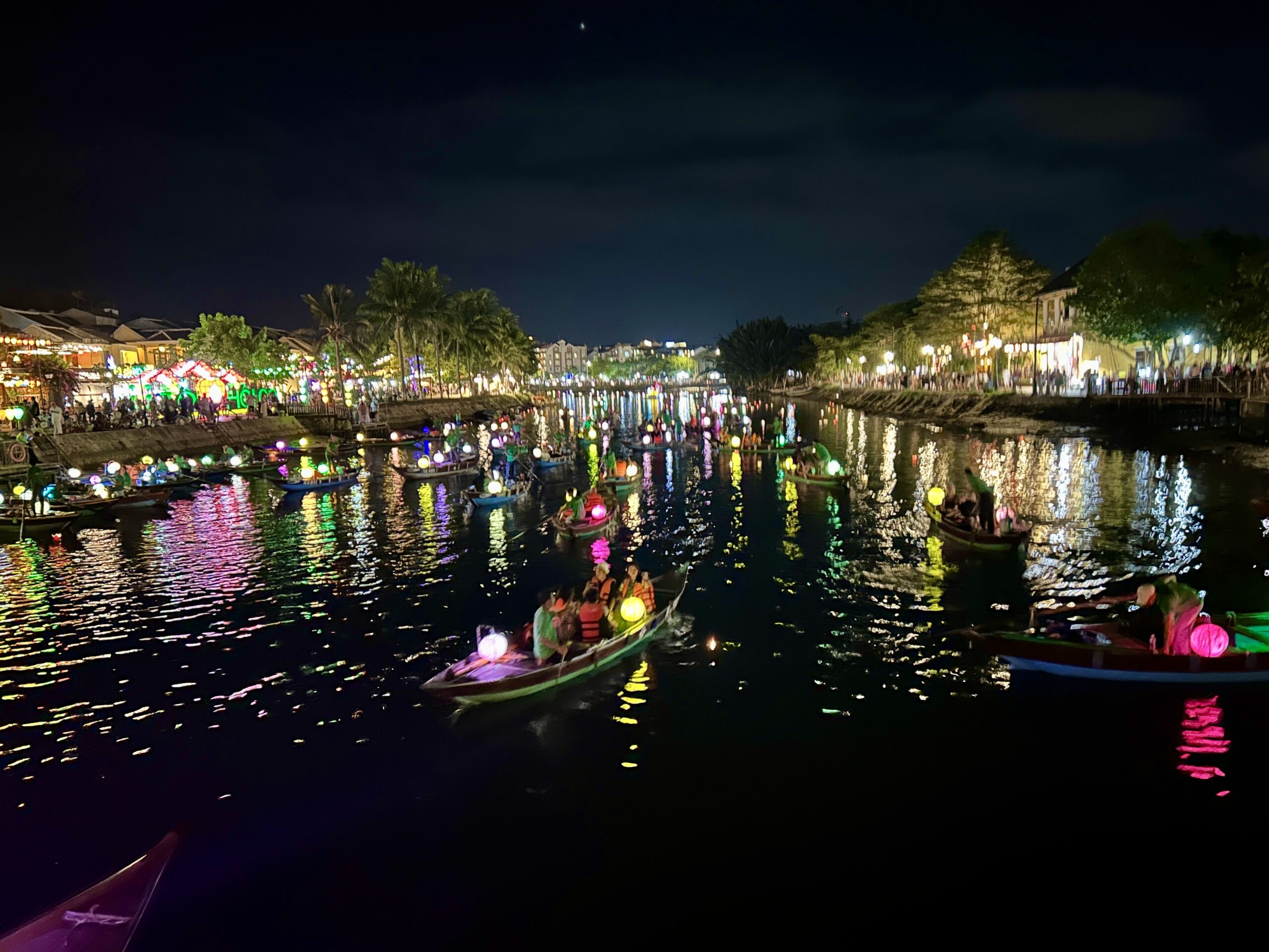 Hoài River in Hoi An Ancient Town, Danang Vietnam